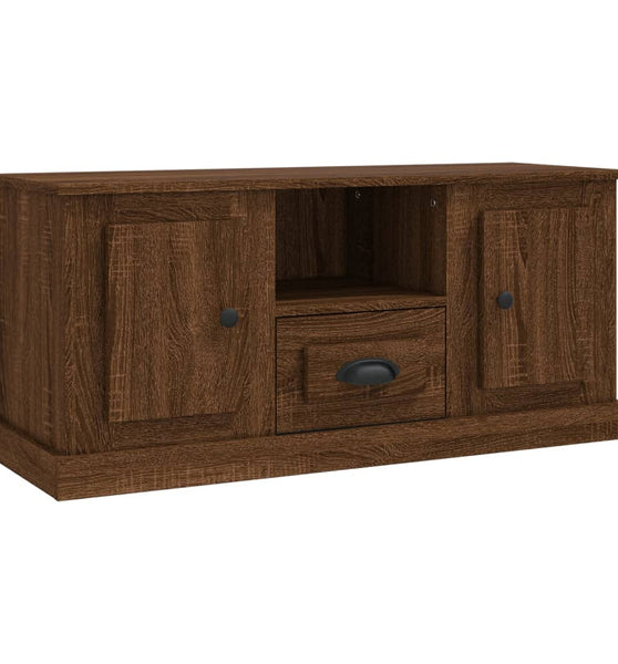 TV-Schrank Braun Eichen-Optik 100x35,5x45 cm Holzwerkstoff