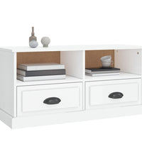 TV-Schrank Hochglanz-Weiß 93x35,5x45 cm Holzwerkstoff