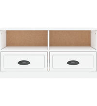 TV-Schrank Hochglanz-Weiß 93x35,5x45 cm Holzwerkstoff