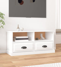 TV-Schrank Hochglanz-Weiß 93x35,5x45 cm Holzwerkstoff