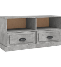 TV-Schrank Betongrau 93x35,5x45 cm Holzwerkstoff