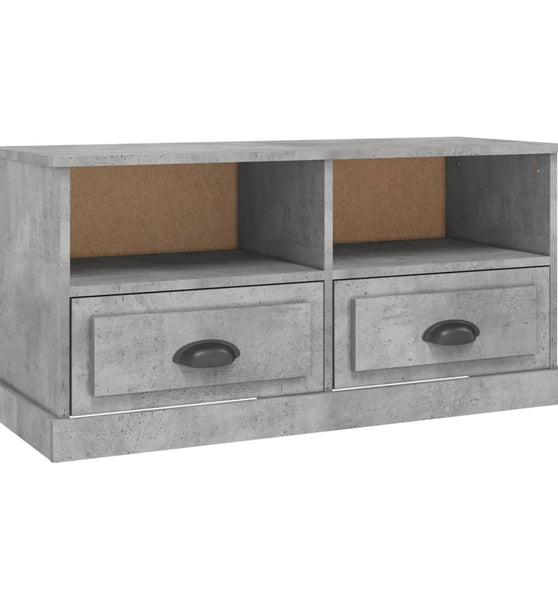 TV-Schrank Betongrau 93x35,5x45 cm Holzwerkstoff