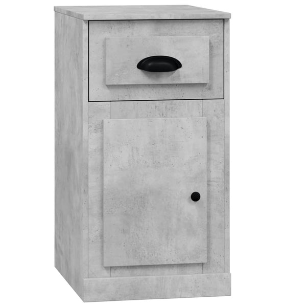 Beistellschrank mit Schublade Betongrau 40x50x75 cm