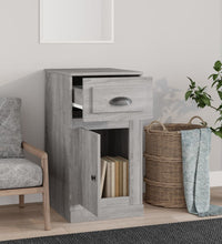 Beistellschrank mit Schublade Betongrau 40x50x75 cm