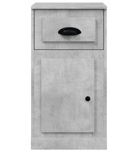 Beistellschrank mit Schublade Betongrau 40x50x75 cm