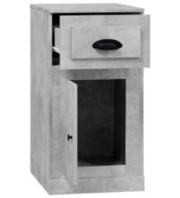 Beistellschrank mit Schublade Betongrau 40x50x75 cm