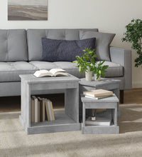 Couchtische 3 Stk. Betongrau Holzwerkstoff