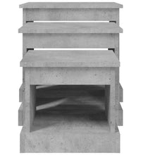 Couchtische 3 Stk. Betongrau Holzwerkstoff