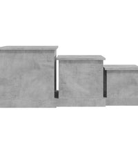 Couchtische 3 Stk. Betongrau Holzwerkstoff
