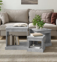 Couchtische 3 Stk. Betongrau Holzwerkstoff