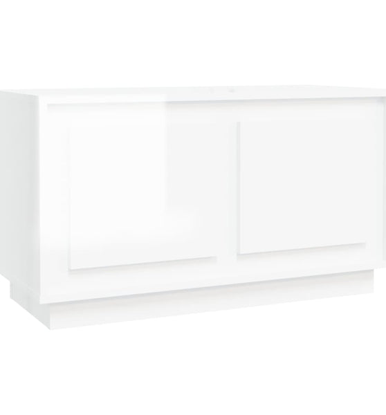 TV-Schrank Hochglanz-Weiß 80x35x45 cm Holzwerkstoff