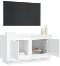 TV-Schrank Hochglanz-Weiß 80x35x45 cm Holzwerkstoff
