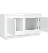 TV-Schrank Hochglanz-Weiß 80x35x45 cm Holzwerkstoff