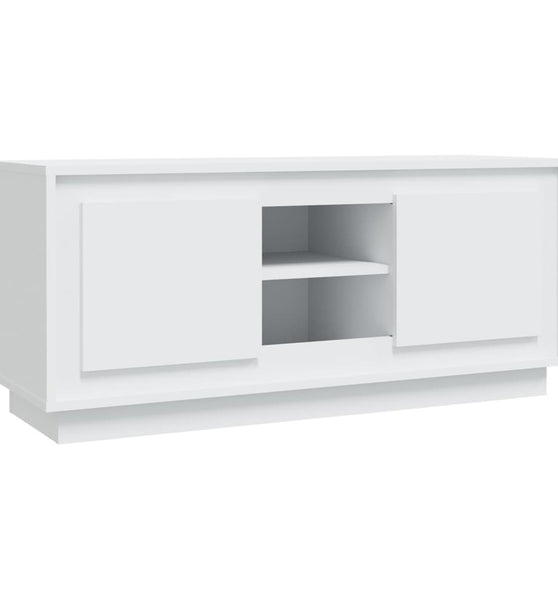 TV-Schrank Weiß 102x35x45 cm Holzwerkstoff