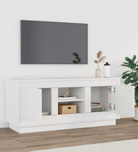 TV-Schrank Weiß 102x35x45 cm Holzwerkstoff