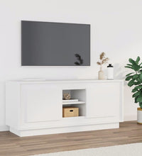 TV-Schrank Weiß 102x35x45 cm Holzwerkstoff