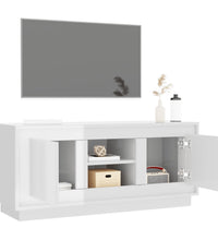 TV-Schrank Hochglanz-Weiß 102x35x45 cm Holzwerkstoff