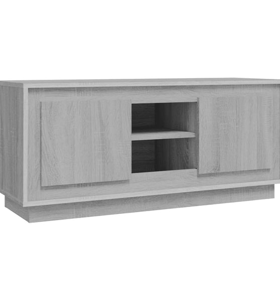 TV-Schrank Grau Sonoma 102x35x45 cm Holzwerkstoff