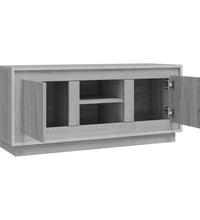 TV-Schrank Grau Sonoma 102x35x45 cm Holzwerkstoff