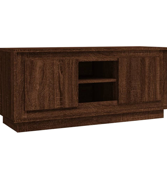 TV-Schrank Braun Eichen-Optik 102x35x45 cm Holzwerkstoff