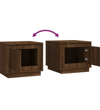 Couchtisch Braun Eichen-Optik 51x50x44 cm Holzwerkstoff