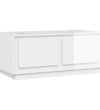 Couchtisch Hochglanz-Weiß 102x50x44 cm Holzwerkstoff