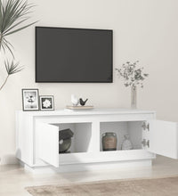 Couchtisch Hochglanz-Weiß 102x50x44 cm Holzwerkstoff