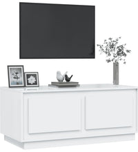 Couchtisch Hochglanz-Weiß 102x50x44 cm Holzwerkstoff
