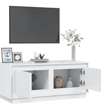 Couchtisch Hochglanz-Weiß 102x50x44 cm Holzwerkstoff