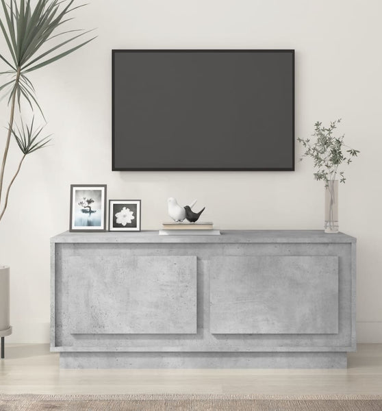 Couchtisch Betongrau 102x50x44 cm Holzwerkstoff