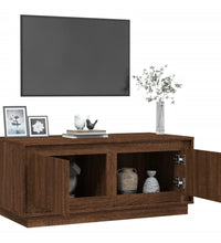 Couchtisch Braun Eichen-Optik 102x50x44 cm Holzwerkstoff