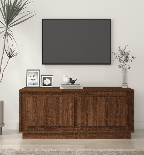 Couchtisch Braun Eichen-Optik 102x50x44 cm Holzwerkstoff