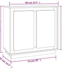 Sideboard Sonoma-Eiche 80x34x75 cm Holzwerkstoff