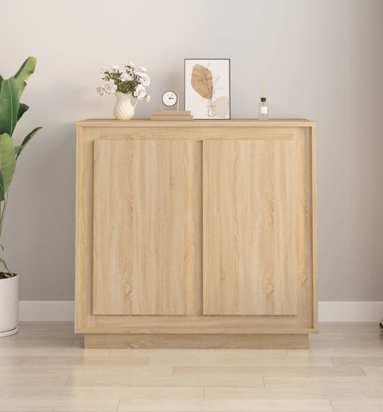 Sideboard Sonoma-Eiche 80x34x75 cm Holzwerkstoff