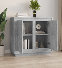 Sideboard Betongrau 80x34x75 cm Holzwerkstoff