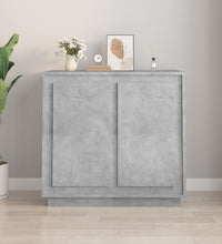 Sideboard Betongrau 80x34x75 cm Holzwerkstoff
