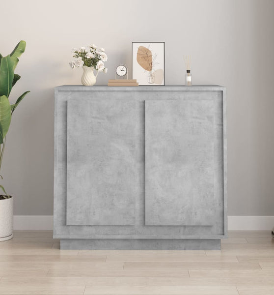 Sideboard Betongrau 80x34x75 cm Holzwerkstoff
