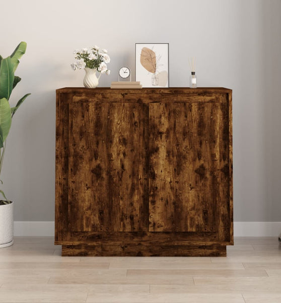 Sideboard Räuchereiche 80x34x75 cm Holzwerkstoff