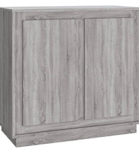 Sideboard Grau Sonoma 80x34x75 cm Holzwerkstoff