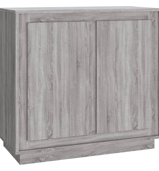 Sideboard Grau Sonoma 80x34x75 cm Holzwerkstoff