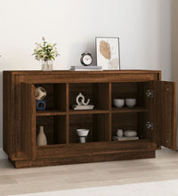 Sideboard Braun Eichen-Optik 102x35x60 cm Holzwerkstoff