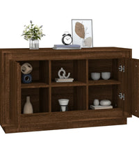 Sideboard Braun Eichen-Optik 102x35x60 cm Holzwerkstoff