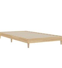 Bettgestell ohne Matratze Sonoma-Eiche 100x200 cm Holzwerkstoff