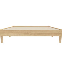 Bettgestell ohne Matratze Sonoma-Eiche 100x200 cm Holzwerkstoff