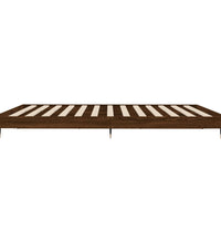 Bettgestell ohne Matratze Braun Eichen-Optik 200x200 cm