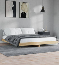 Bettgestell ohne Matratze Sonoma-Eiche 150x200 cm Holzwerkstoff