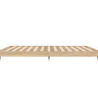 Bettgestell ohne Matratze Sonoma-Eiche 150x200 cm Holzwerkstoff