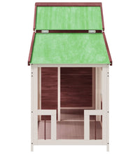 Hundehütte Mokka 143x60,5x109 cm Massivholz Kiefer