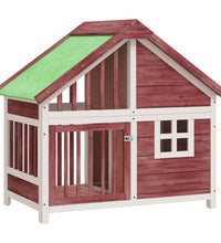 Hundehütte Mokka 96x60,5x87 cm Massivholz Kiefer