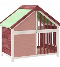 Hundehütte Mokka 96x60,5x87 cm Massivholz Kiefer